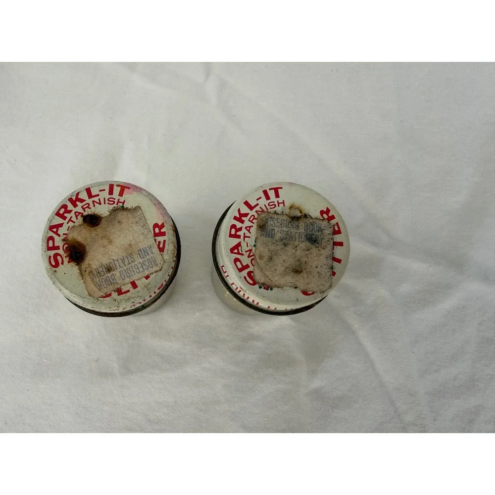 Vintage SPARKL-IT Gold Glitter Two (2) 0.5 oz. Jars‎
